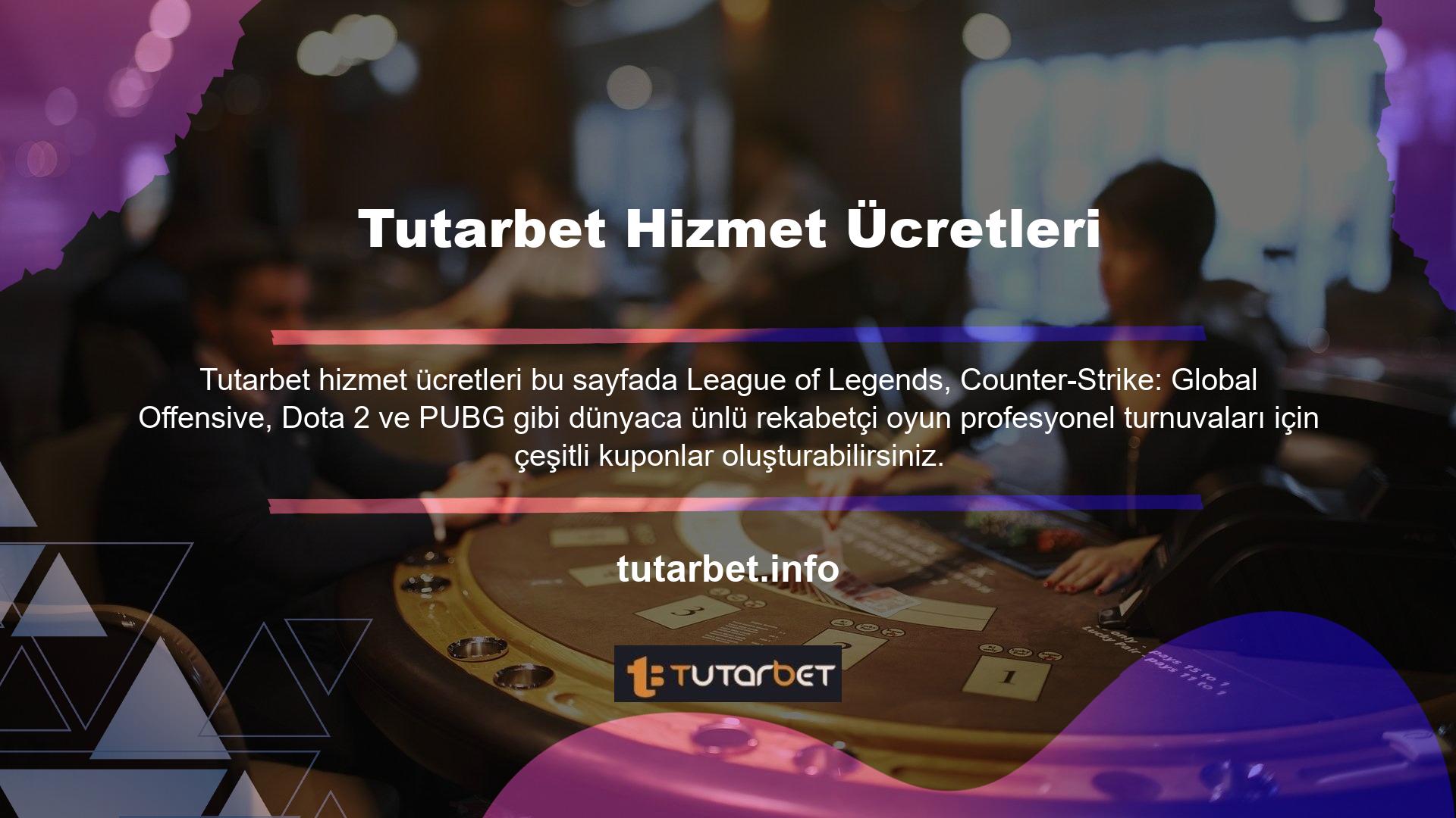 Online bahis ve casino sitesi Tutarbet, son yıllarda oldukça popüler hale gelen espor müsabakalarını sistemine entegre etti